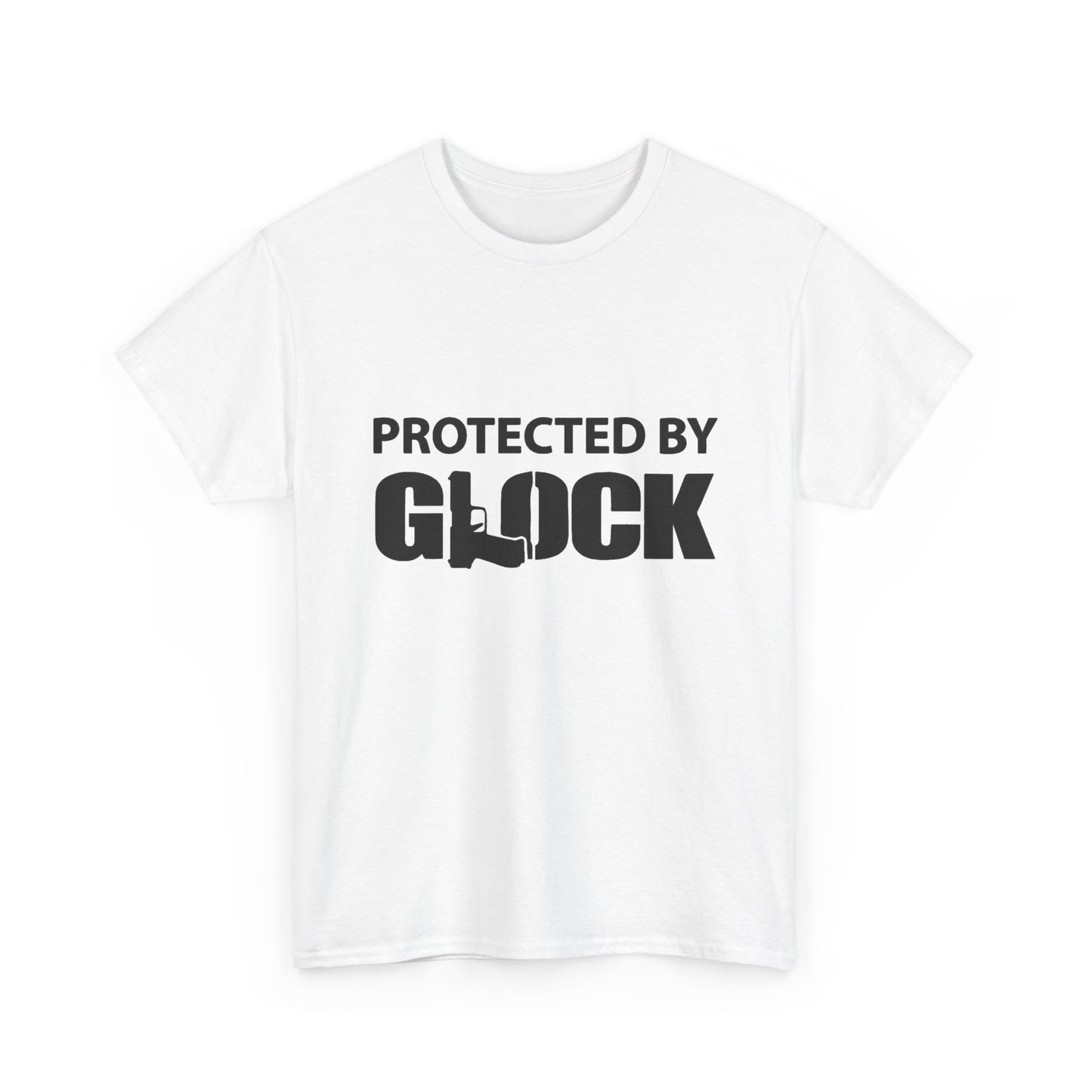 Protected By Glock Graphic T Shirt Unisex Heavy Cotton Tee NEW