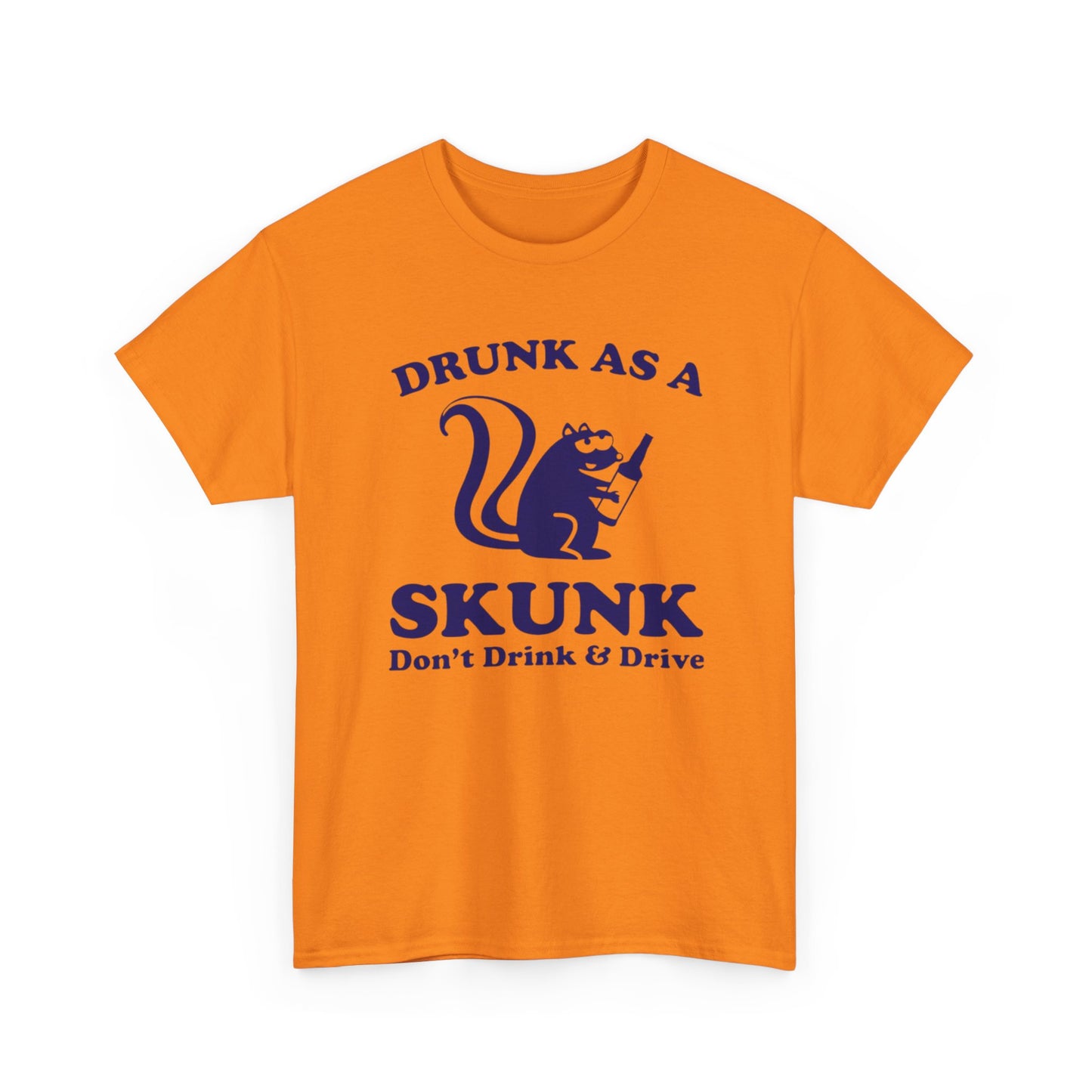 Drunk As A Skunk Graphic T Shirt Funny Jokes Hilarious Comedy Unisex