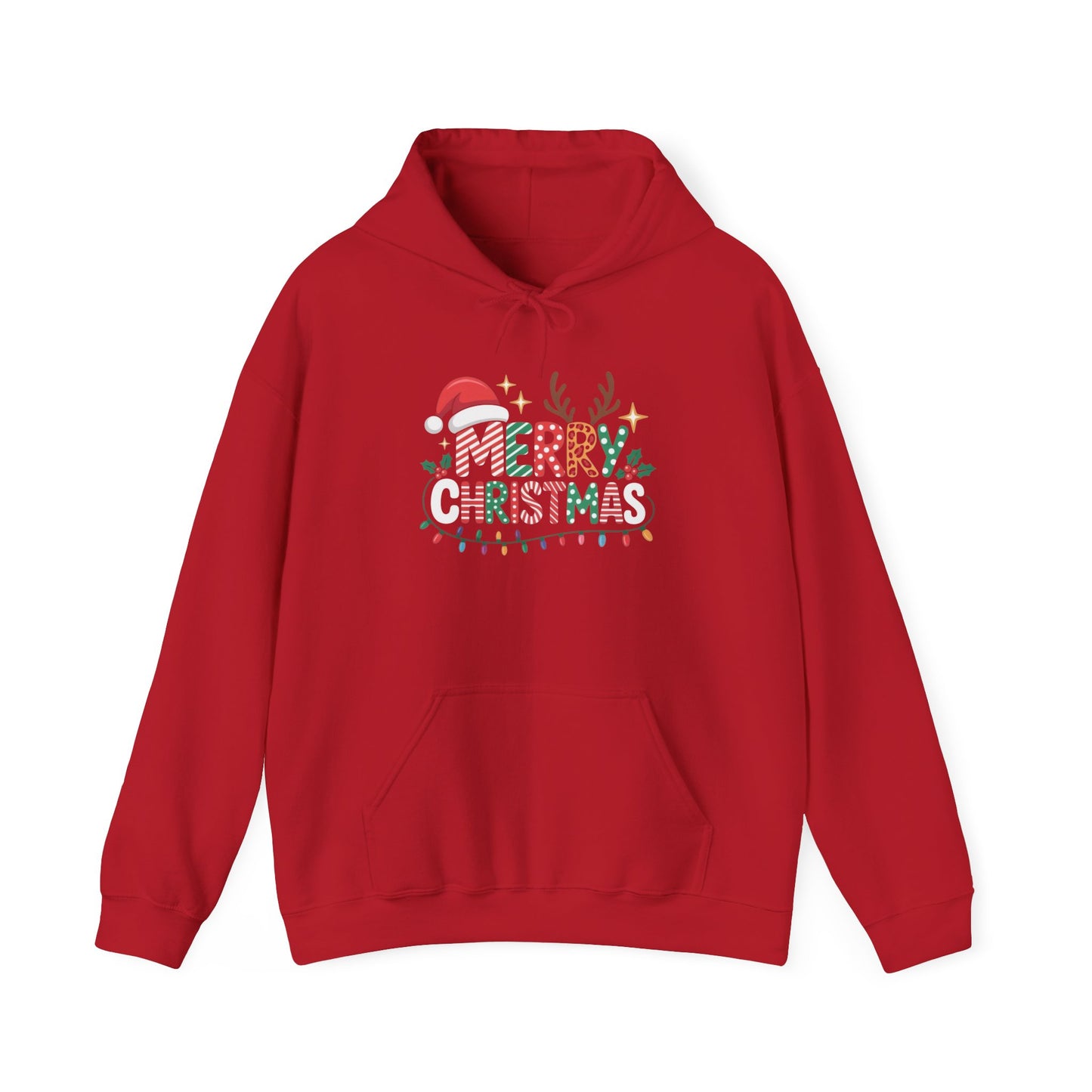 Merry Christmas Graphic Hoodie Unisex Heavy Blend™ Hooded Sweatshirt