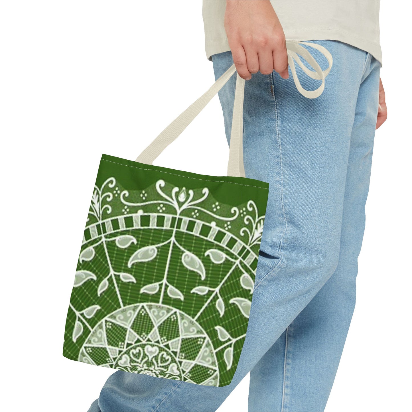Green And White Multi Color BRAND NEW MODERN Tote Bag (AOP)