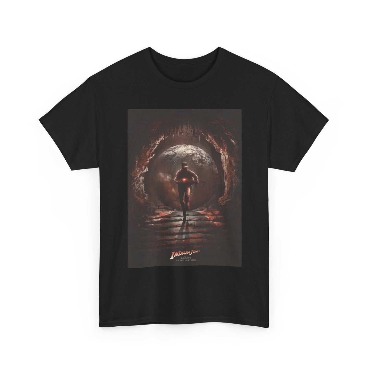 Indiana Jones Tshirt Movie Poster Retro Harrison Ford Vintage Unisex Heavy Tee