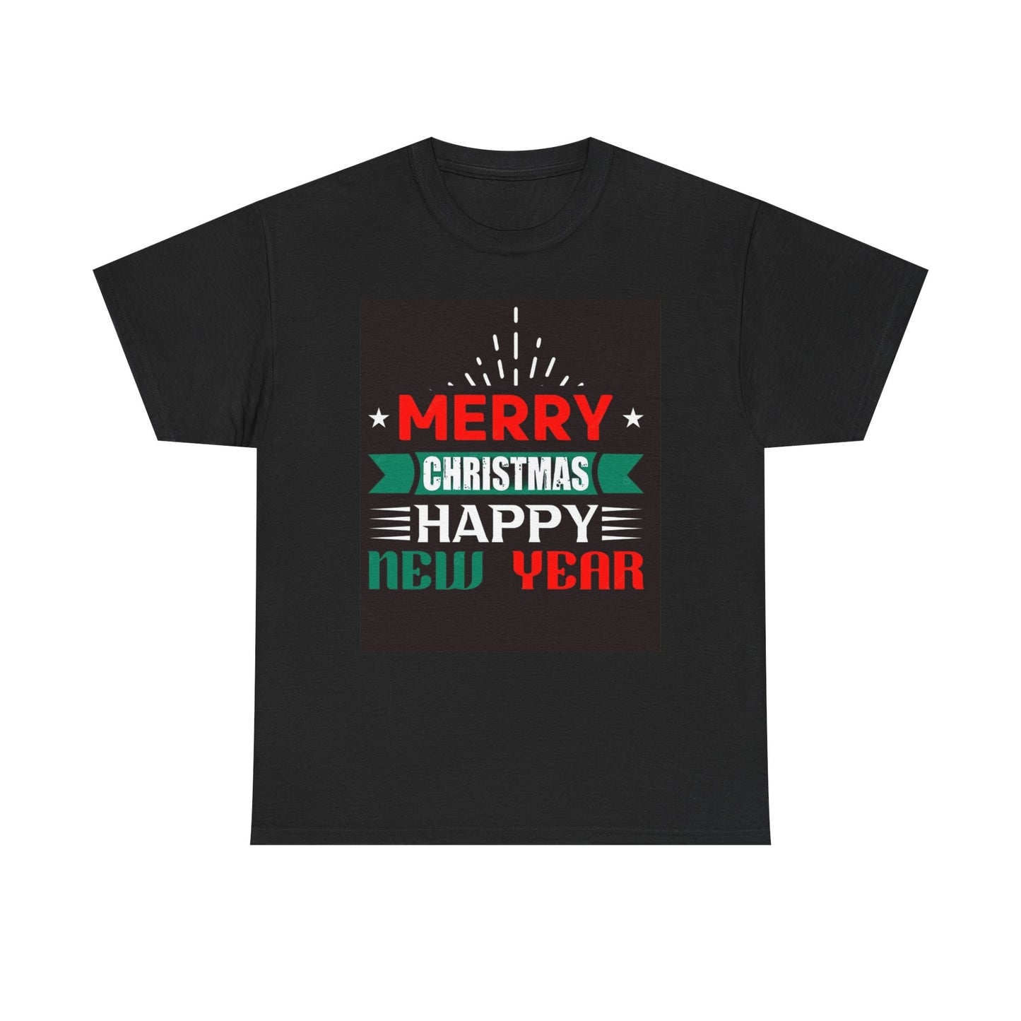 Merry Christmas Happy New Year T Shirt Graphic Santa New York Unisex Heavy