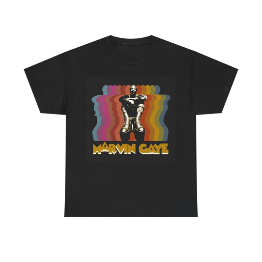 Marvin Gaye Tshirt Vintage Neon Poster 70s Unisex Heavy Cotton Tee