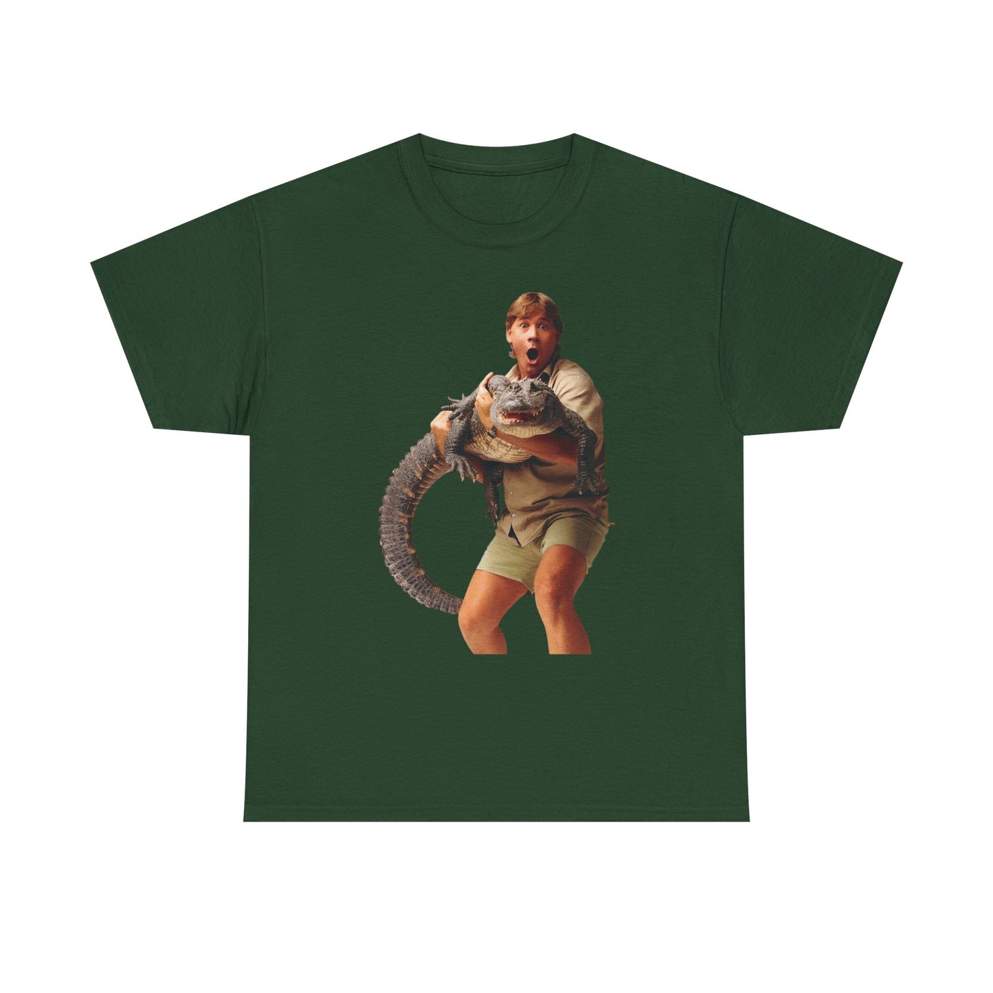 Crocodile Hunter Funny Retro 90's Graphic T Shirt Unisex Heavy Cotton Tee