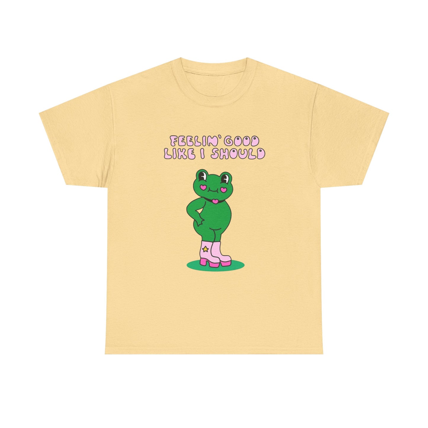 Feelin Good Like I Should Funny T Shirt S-5XL NEW Unisex Cotton Tee