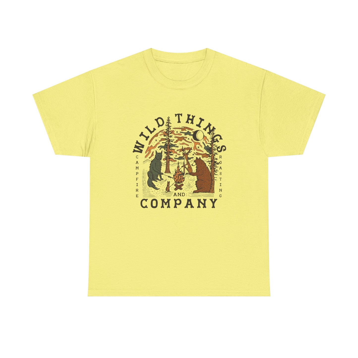 Wild Things Company Camping Graphic T Shirt NEW Adult Tee