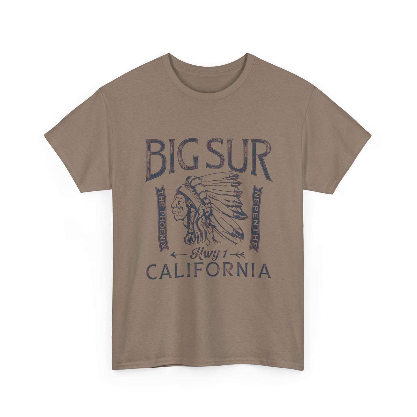 Big Sur California Graphic T Shirt Unisex Heavy Cotton Tee