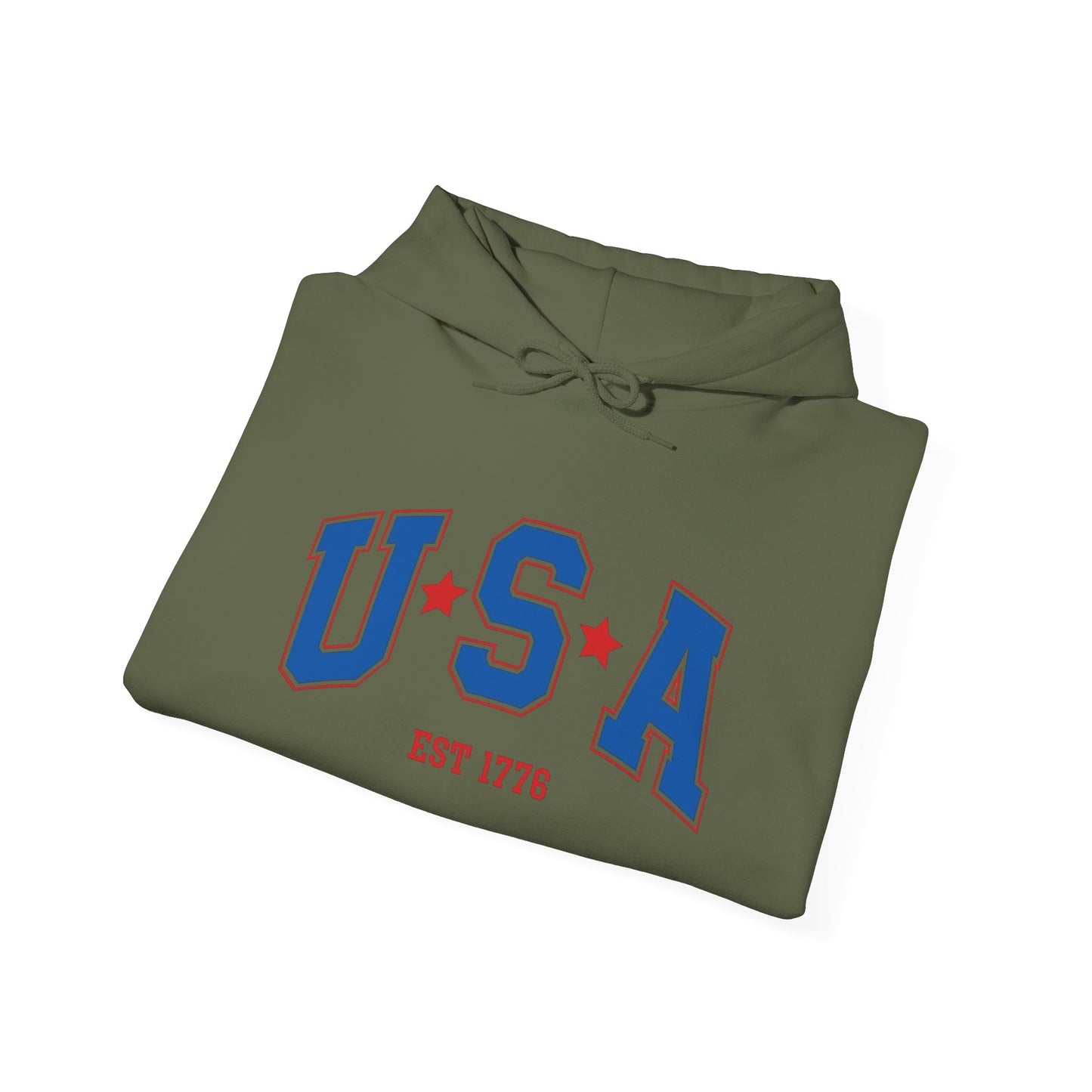 USA American Flag 1776 Graphic Hoodie Heavy Blend™ NEW Sweatshirt