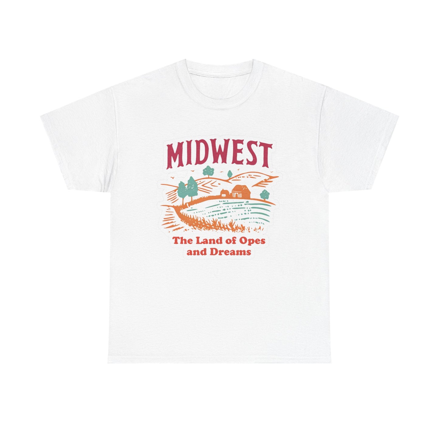 Midwest Land Of Opes And Dreams Graphic T Shirt NEW Adult Tee