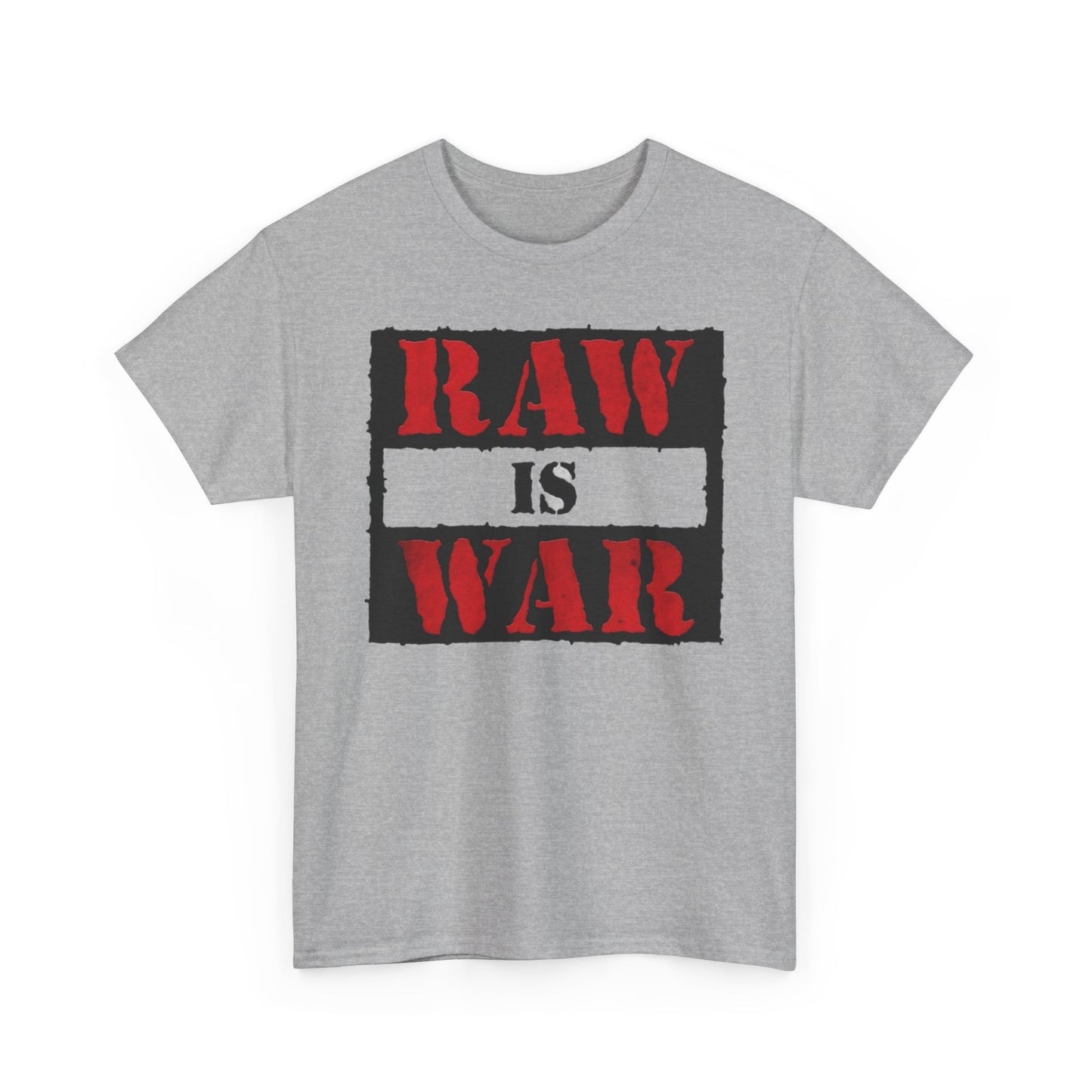Wrestling Raw Is War Graphic T Shirt NEW Adult Unisex Heavy Cotton Tee