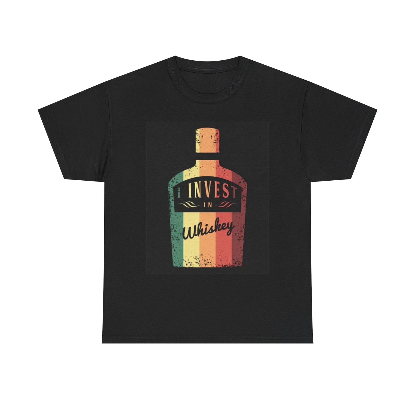 I Invest In Whiskey Graphic T Shirt Country Woods Unisex Heavy Cotton Tee