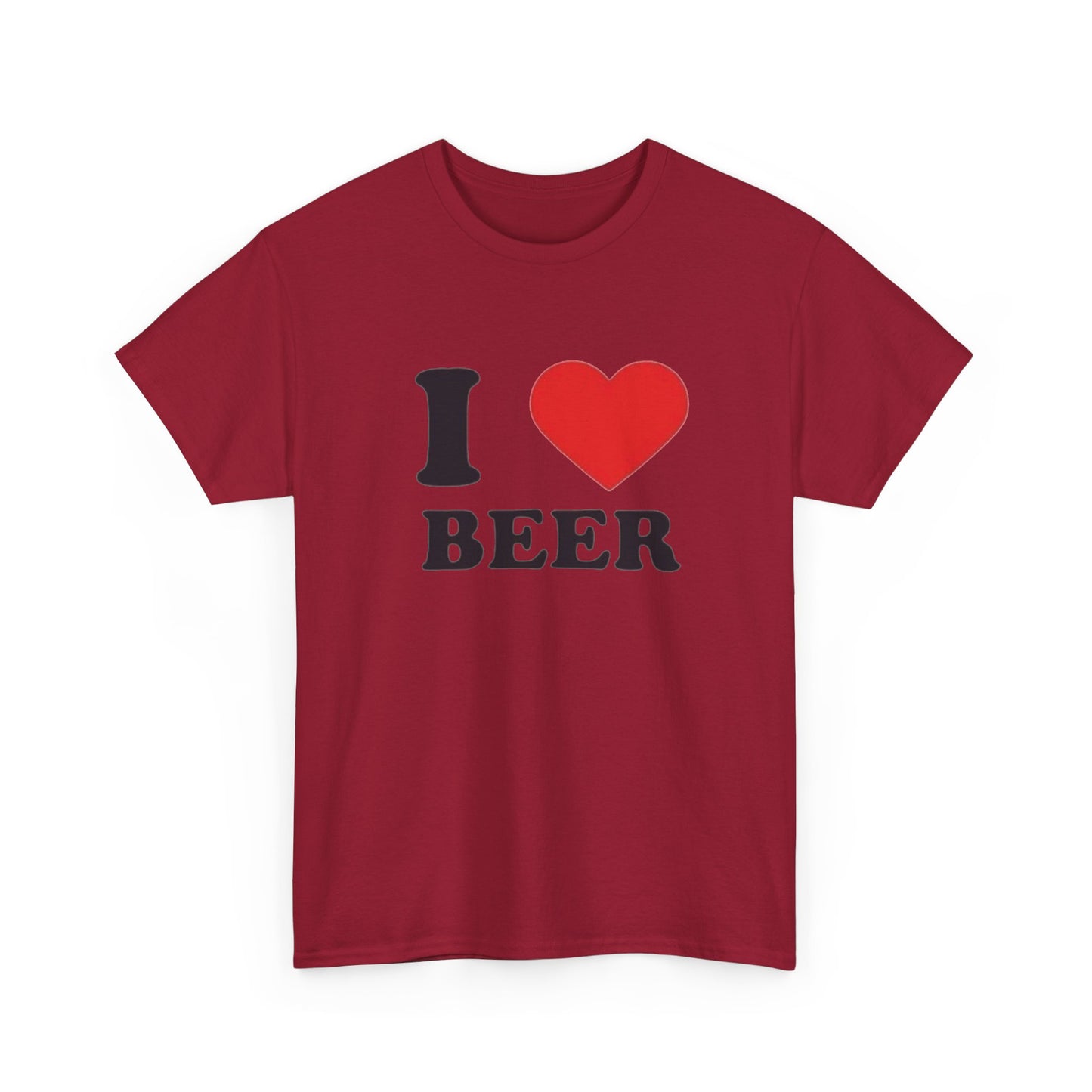 I Love Beer Graphic T Shirt NEW Unisex Heavy Cotton Tee