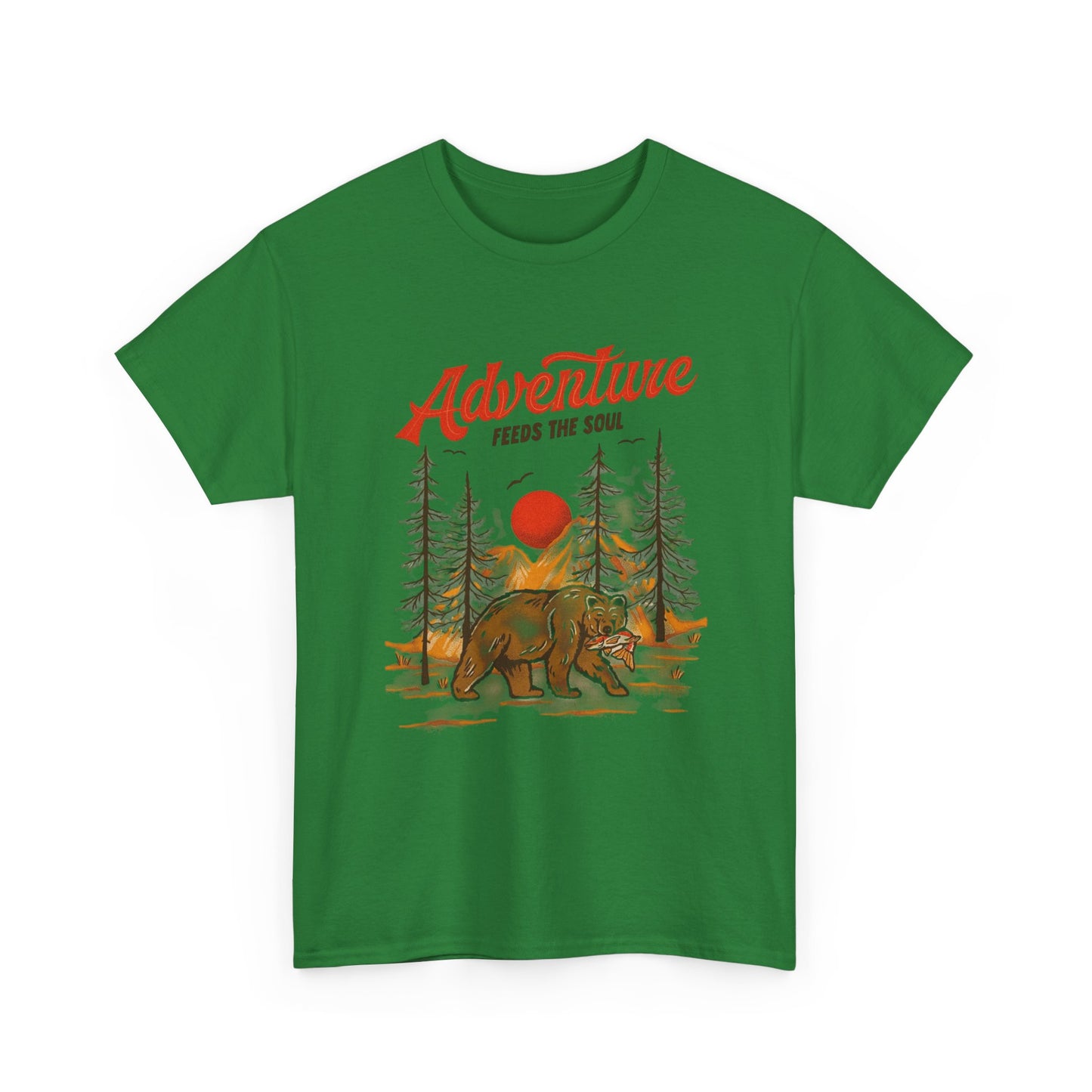 Adventure Feeds The Soul Graphic T Shirt Unisex Heavy Cotton Tee