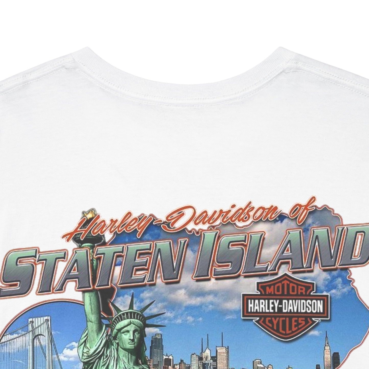 Harley Davidson New York Graphic T Shirt Vintage Unisex Heavy Cotton Tee