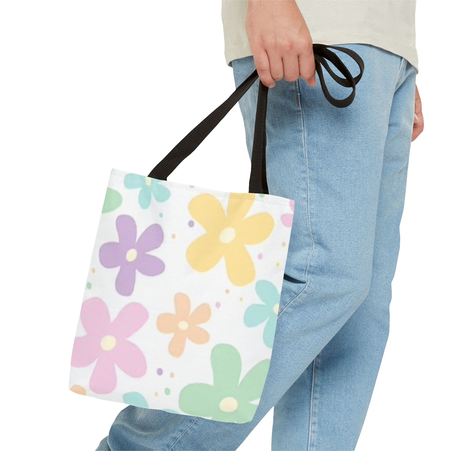Multi Color Floral Brand NEW Bright Tote Bag (AOP)