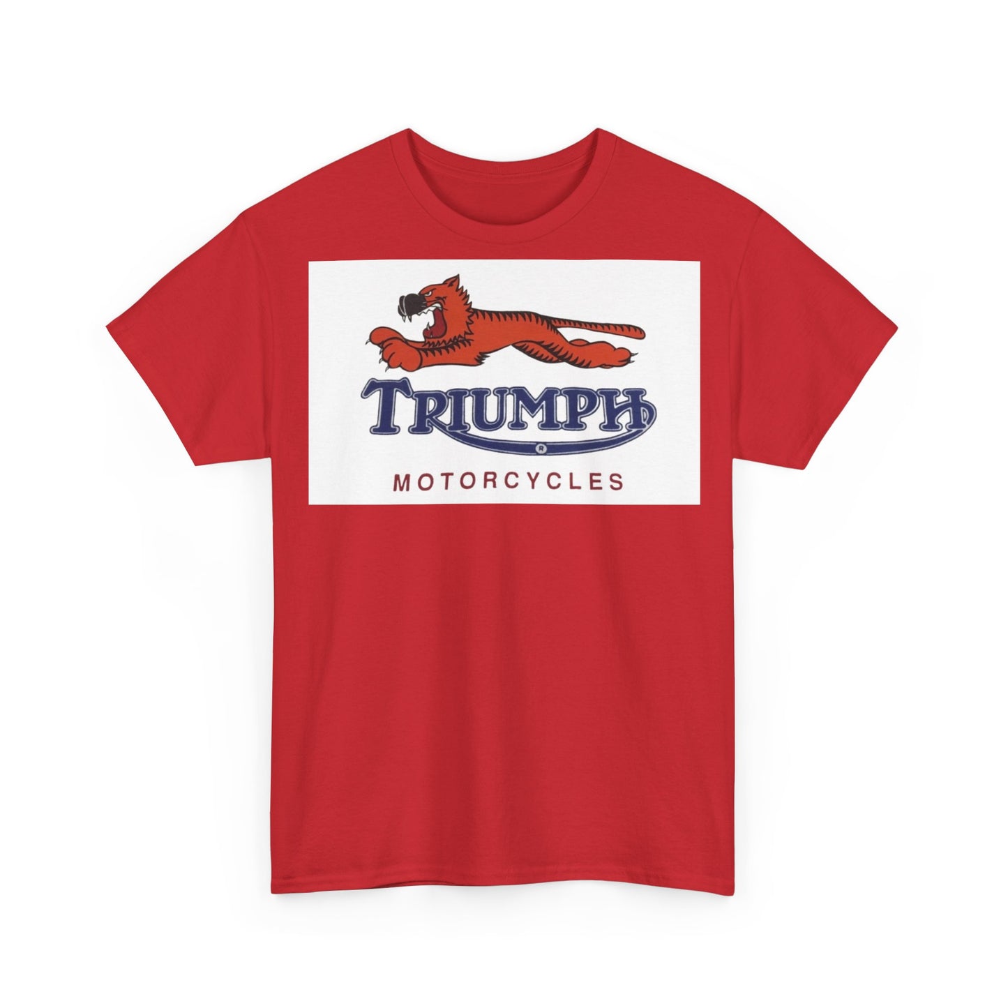 Triumph T-shirt vintage motorcycles nostalgia Tiger Unisex Heavy Cotton Tee