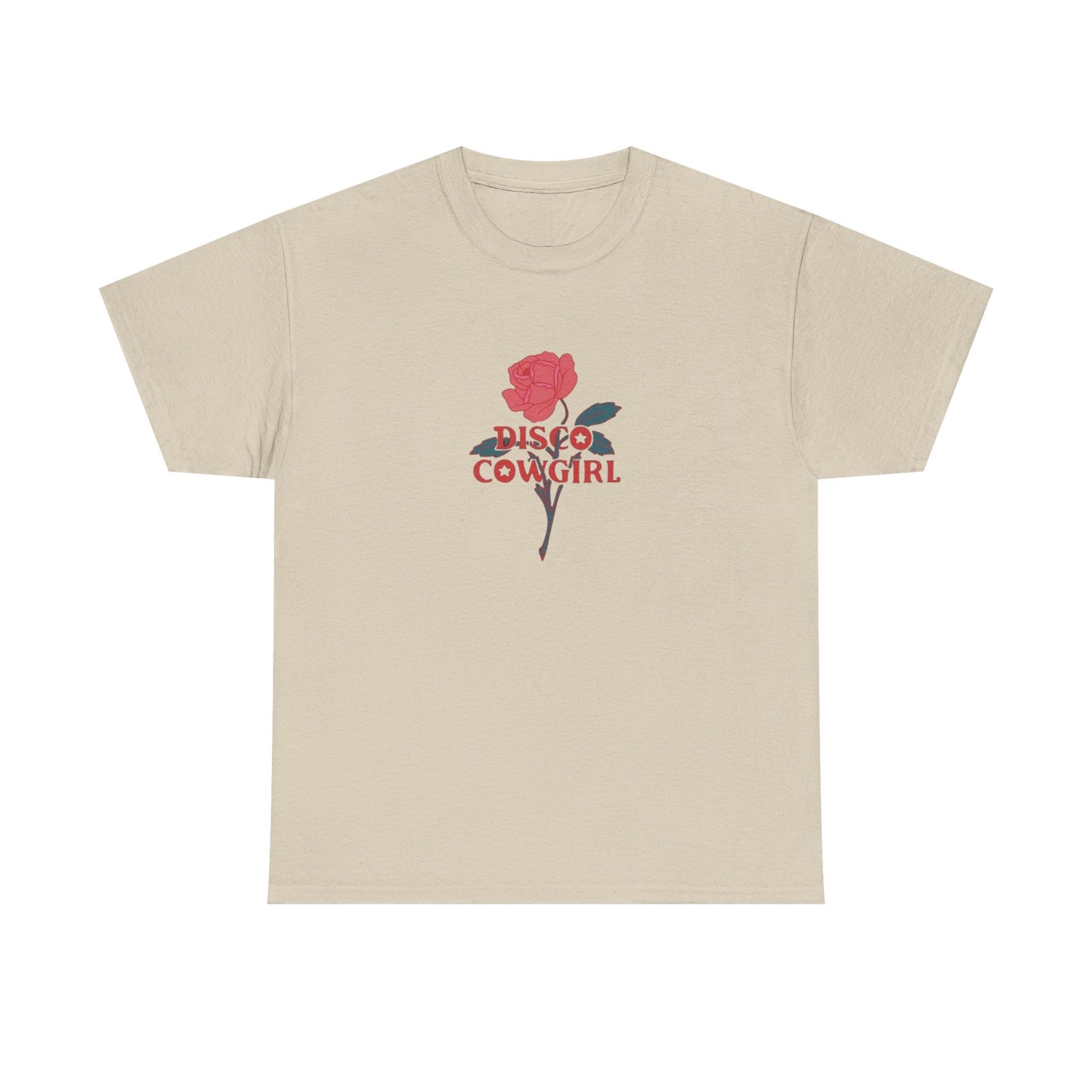 Disco Cowgirl Graphic T Shirt Unisex Heavy Cotton Tee Gift