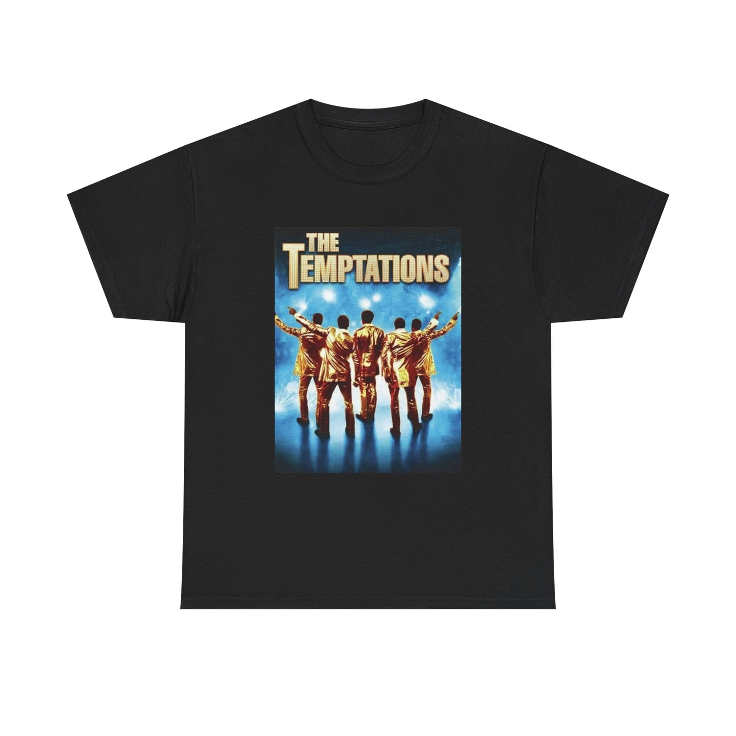 The Temptations Tshirt Poster Vintage Concert Graphic Unisex Heavy Cotton Tee