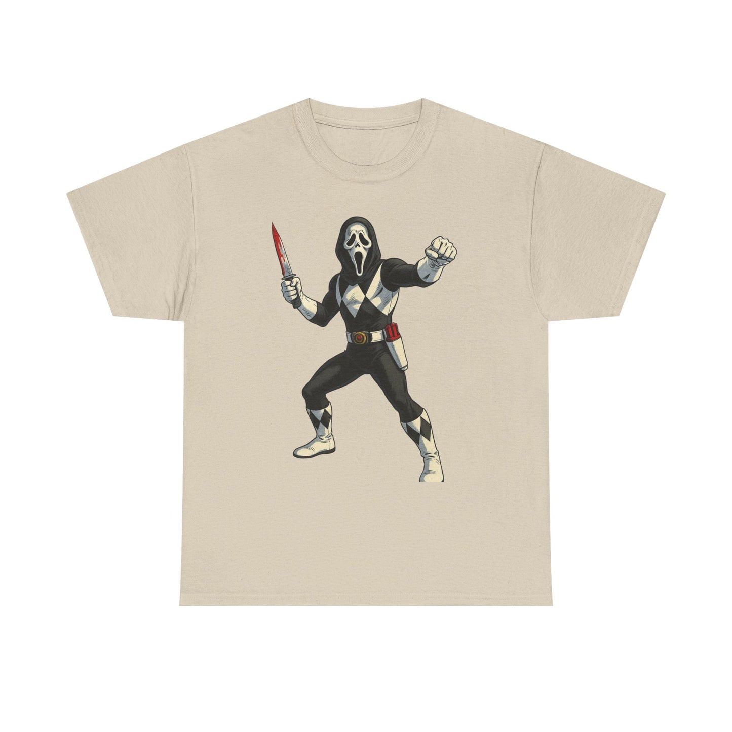 Power Rangers Funny Scream Graphic T Shirt NEW Unisex Heavy Cotton Tee
