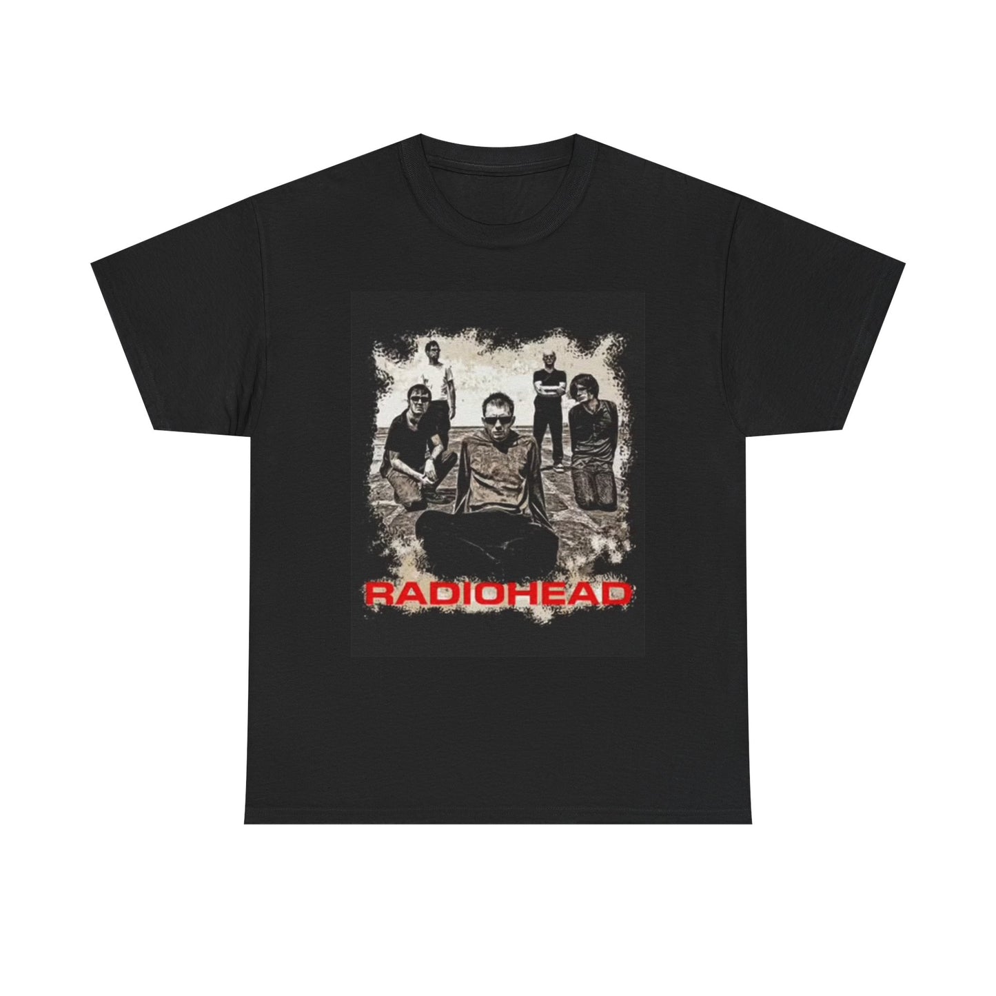 Radiohead Graphic T Shirt Vintage Rock Band Merch Unisex Heavy Cotton Tee
