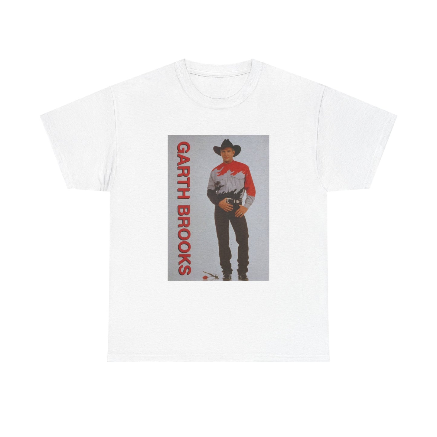 Garth Brooks Tshirt Retro Country Short Sleeve Unisex Heavy Cotton Tee New Tour