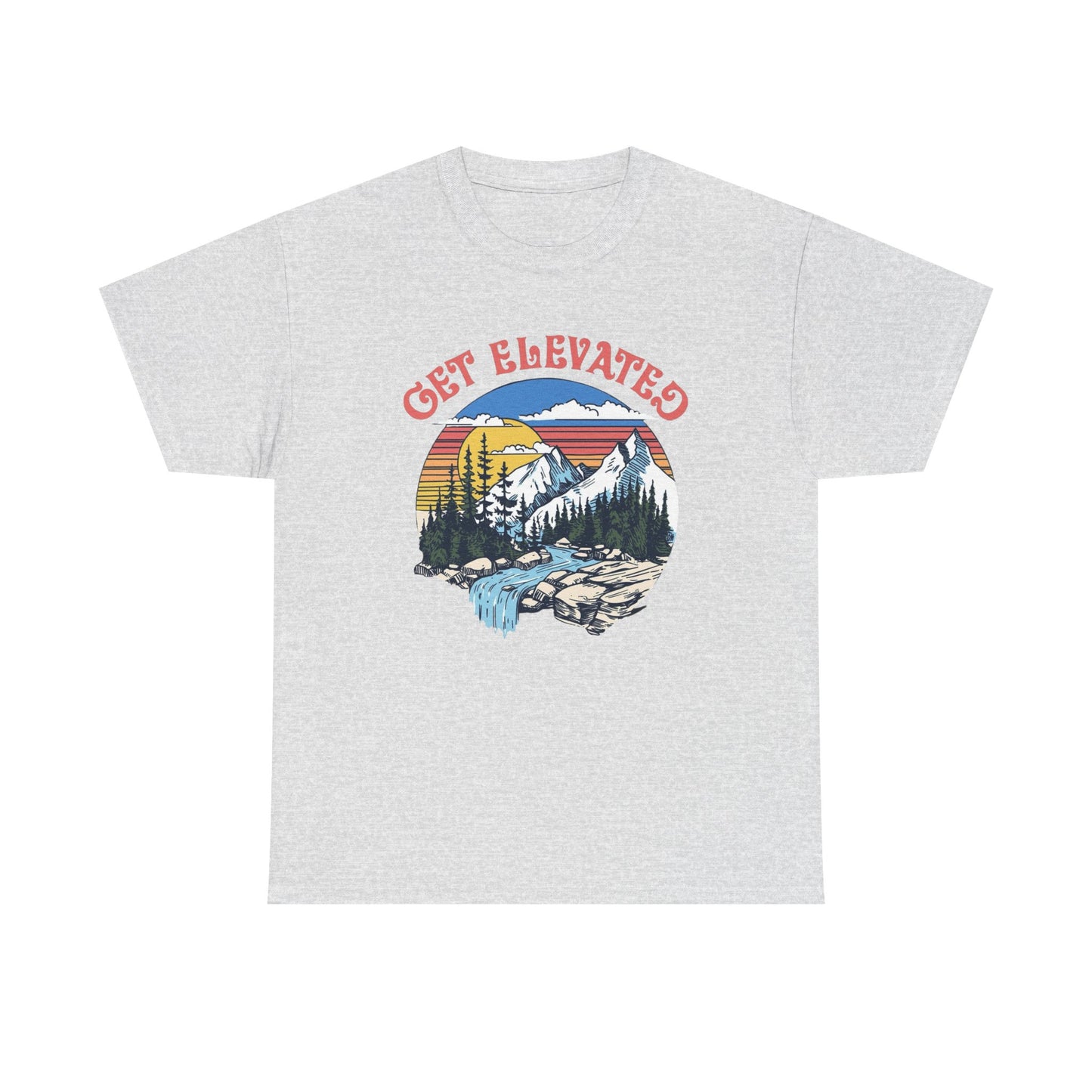 Get Elevated Outdoors Graphic T Shirt Unisex Heavy Cotton Tee