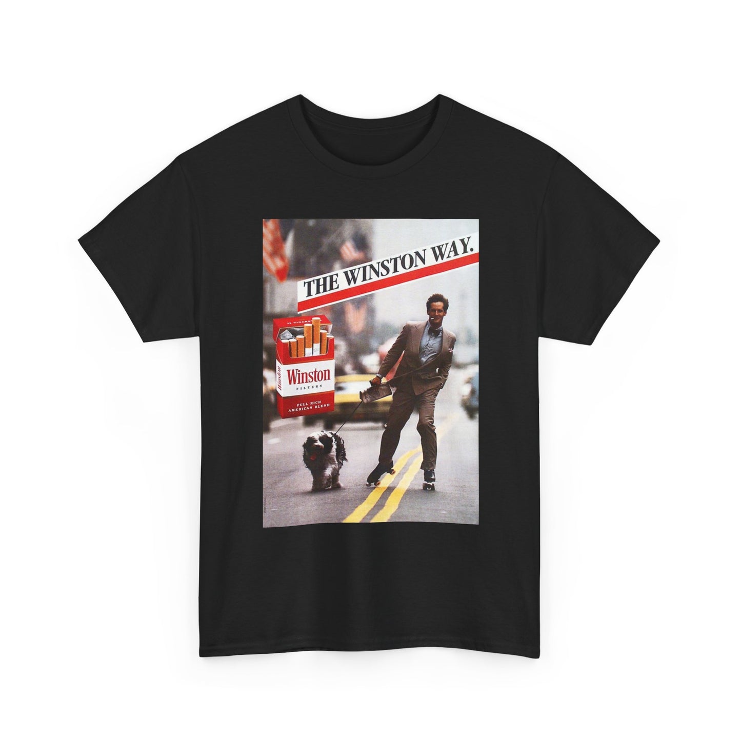 The Winston Way T Shirt Vintage Cigarette Poster Retro Unisex Heavy Cotton Tee