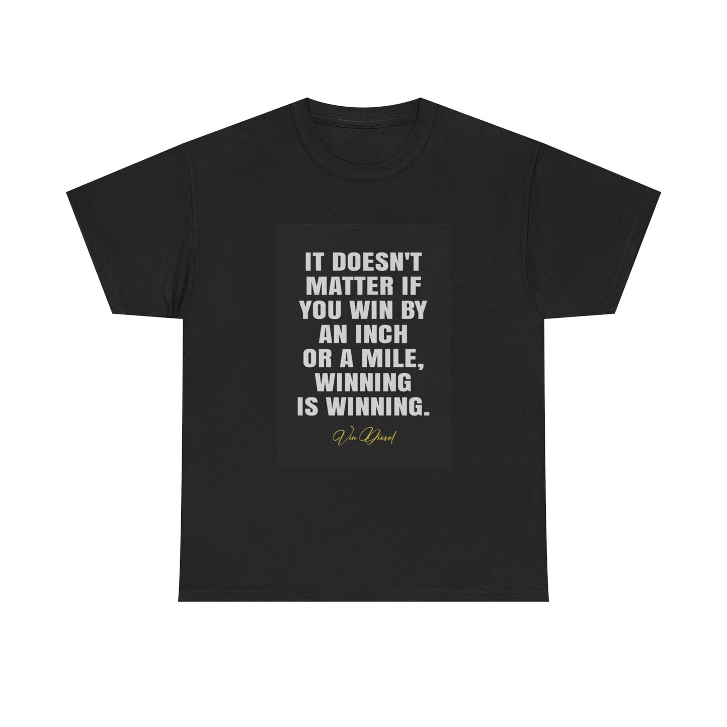 Fast and The Furious Tshirt Quote Street Racing jdm Unisex Heavy Cotton Tee