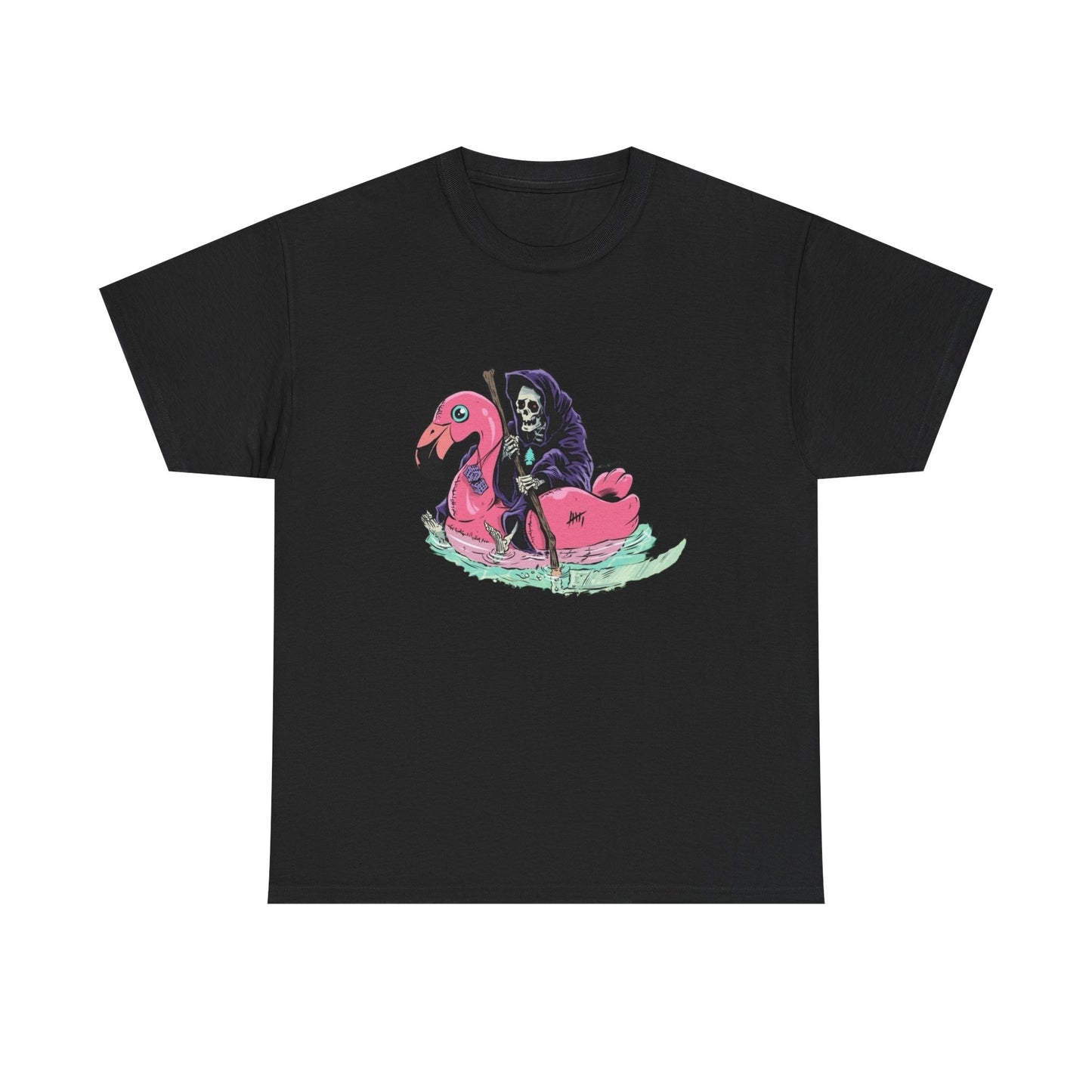 Grim Reaper Funny T Shirt Unisex Heavy Cotton Tee