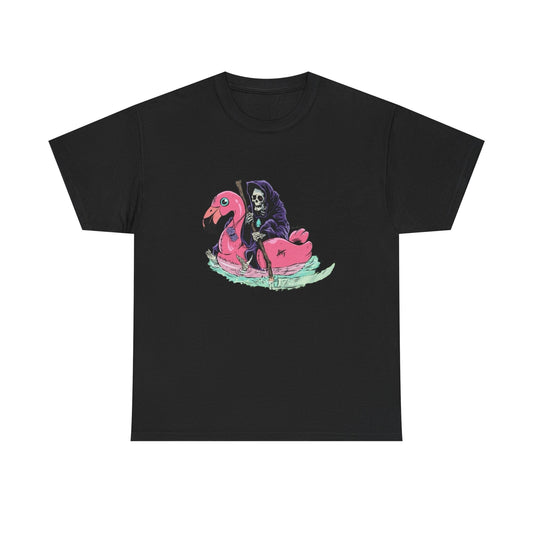 Grim Reaper Funny T Shirt Unisex Heavy Cotton Tee