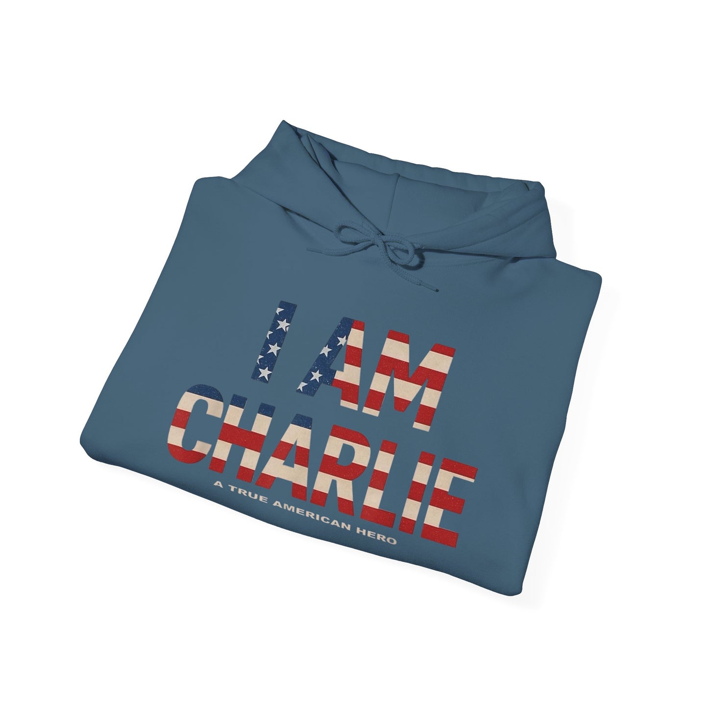 I Am Charlie Kirk Graphic Hoodie Unisex Heavy Blend™ Hooded Sweatshirt Freedom