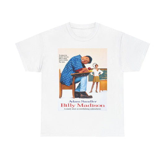 Billy Madison Tshirt Adam Sandler Comedy Retro Movie Unisex Heavy Cotton Tee 3