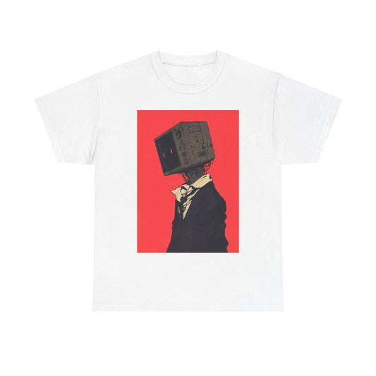 BlockHead Tshirt Funny Art Painting Shirt Graphic Unisex Heavy Cotton Tee