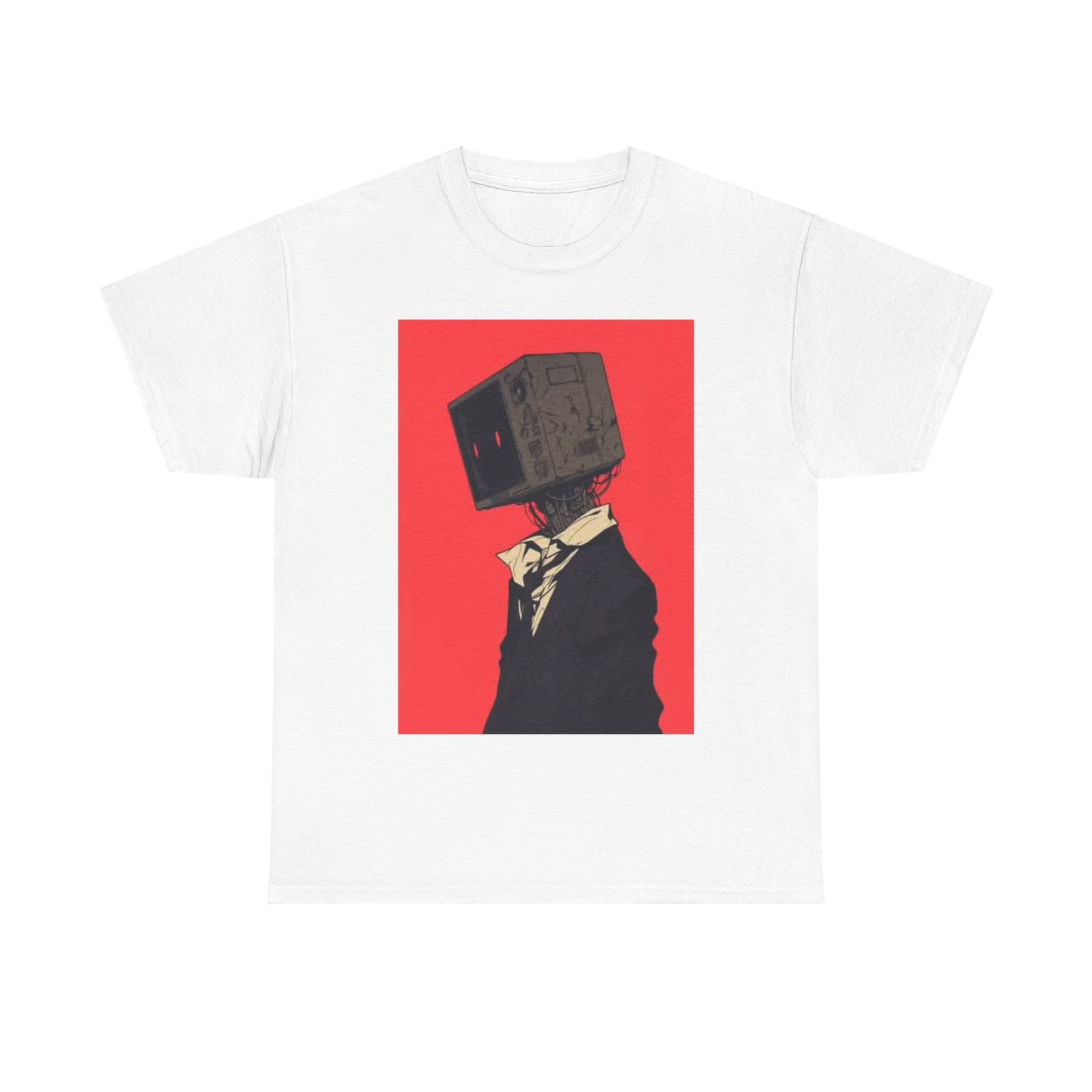 BlockHead Tshirt Funny Art Painting Shirt Graphic Unisex Heavy Cotton Tee