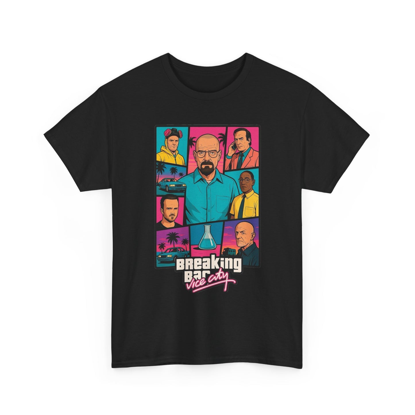 Breaking Bad Vice City Graphic T Shirt Unisex Heavy Cotton Tee