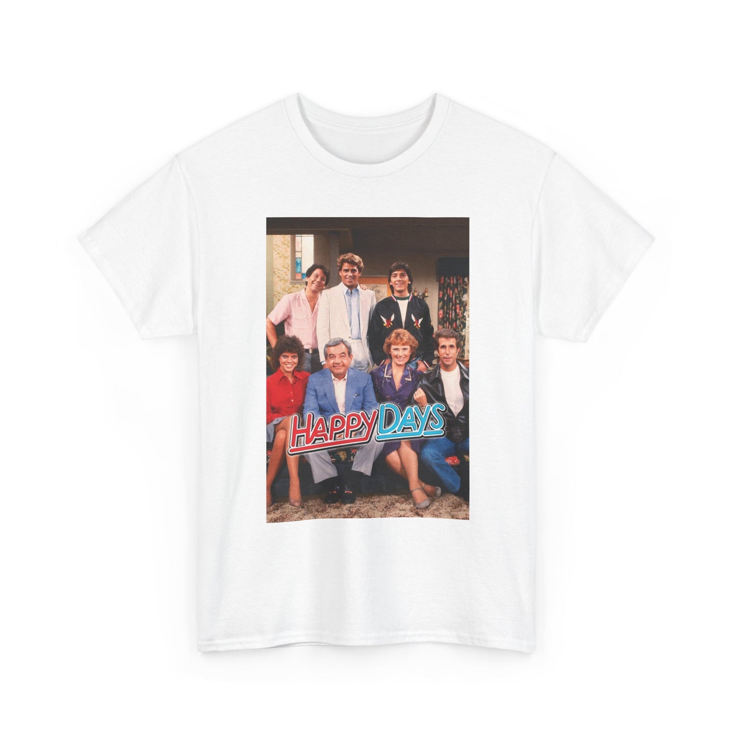 Happy Days Graphic T Shirt Vintage Retro Tv Series Unisex Heavy Cotton Tee