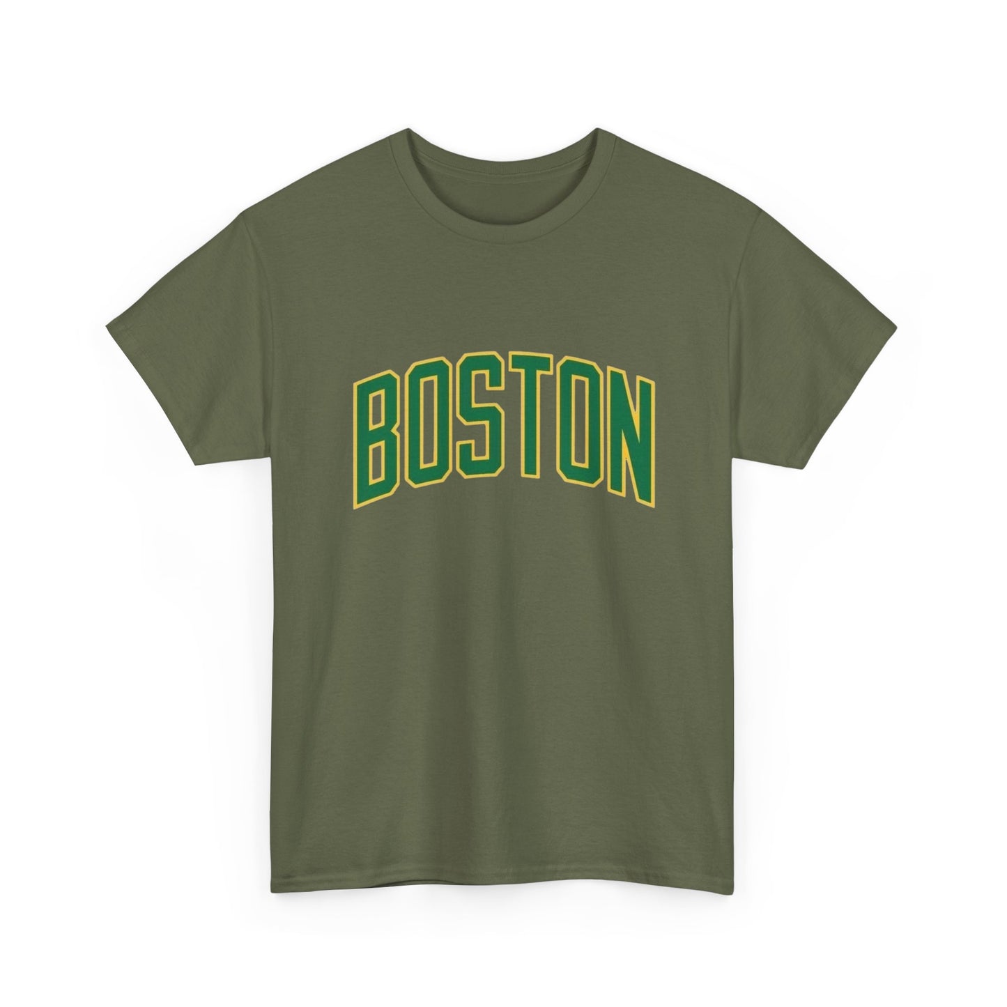 Boston Logo Sports Graphic T Shirt NEW Unisex Heavy Cotton Tee