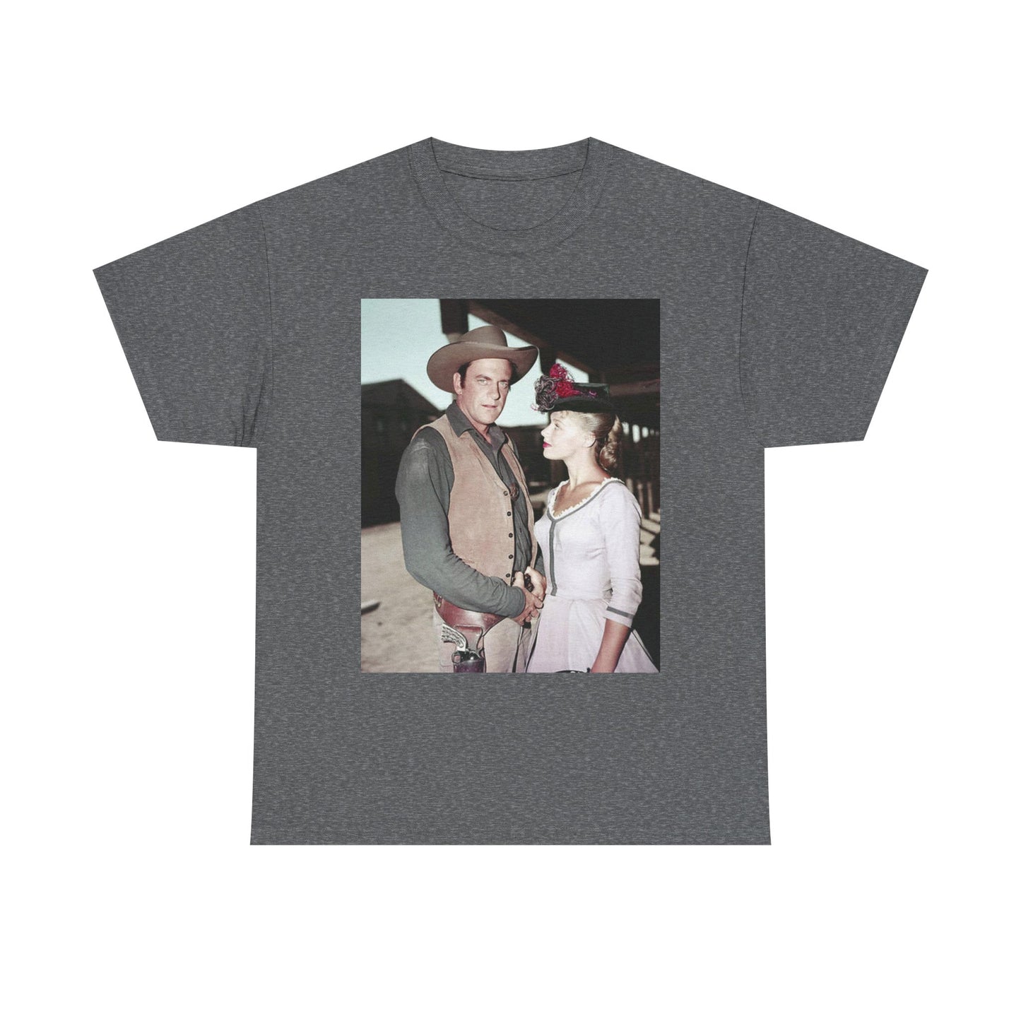 Gunsmoke Graphic T Shirt Vintage Poster Cowboy Series Unisex Heavy Cotton Tee