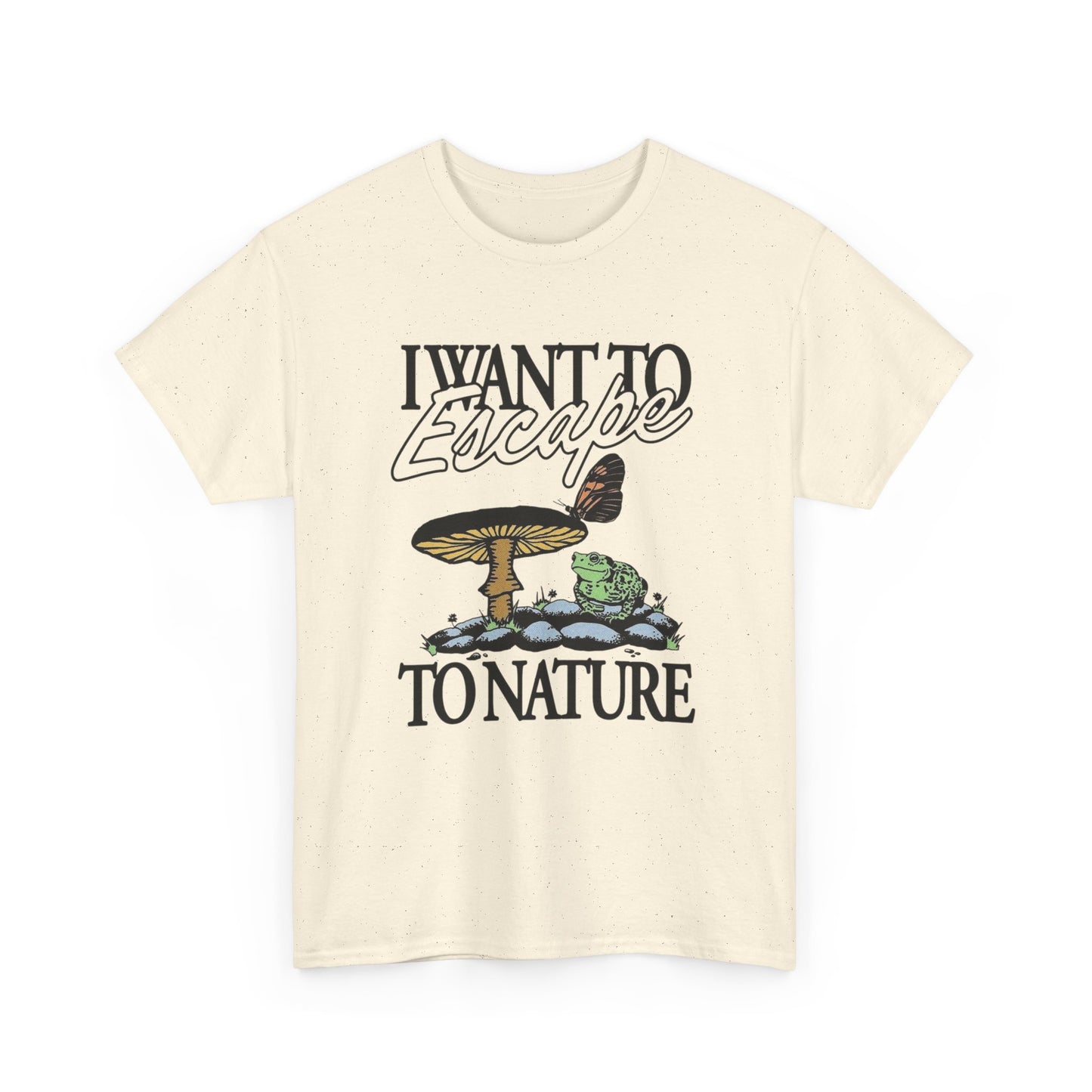 Escape To Nature Graphic T Shirt NEW Adult Unisex Heavy Cotton Tee