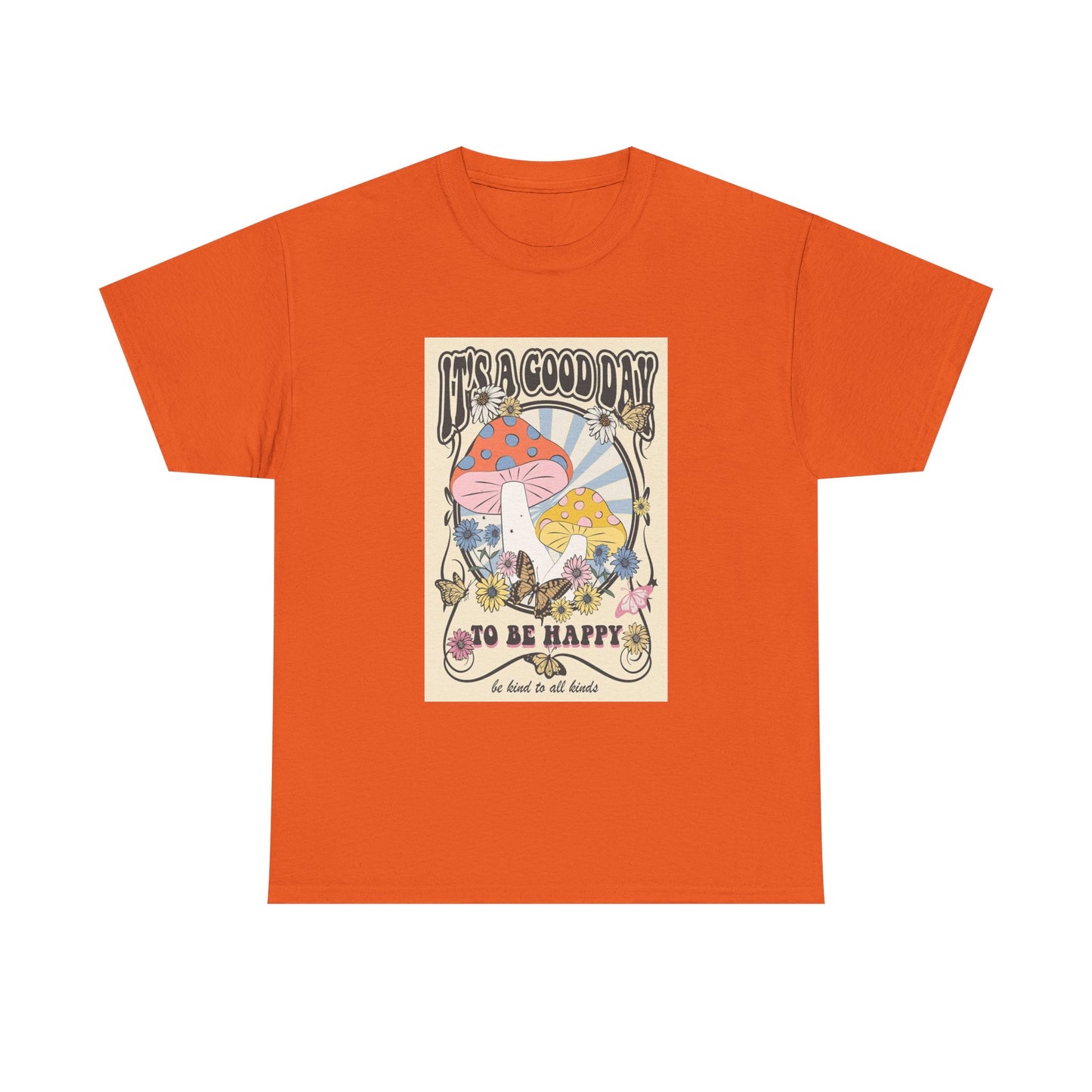 Trippy Mushroom Hunter Tshirt Mystical Graphic Vibe Unisex Its A Good Day
