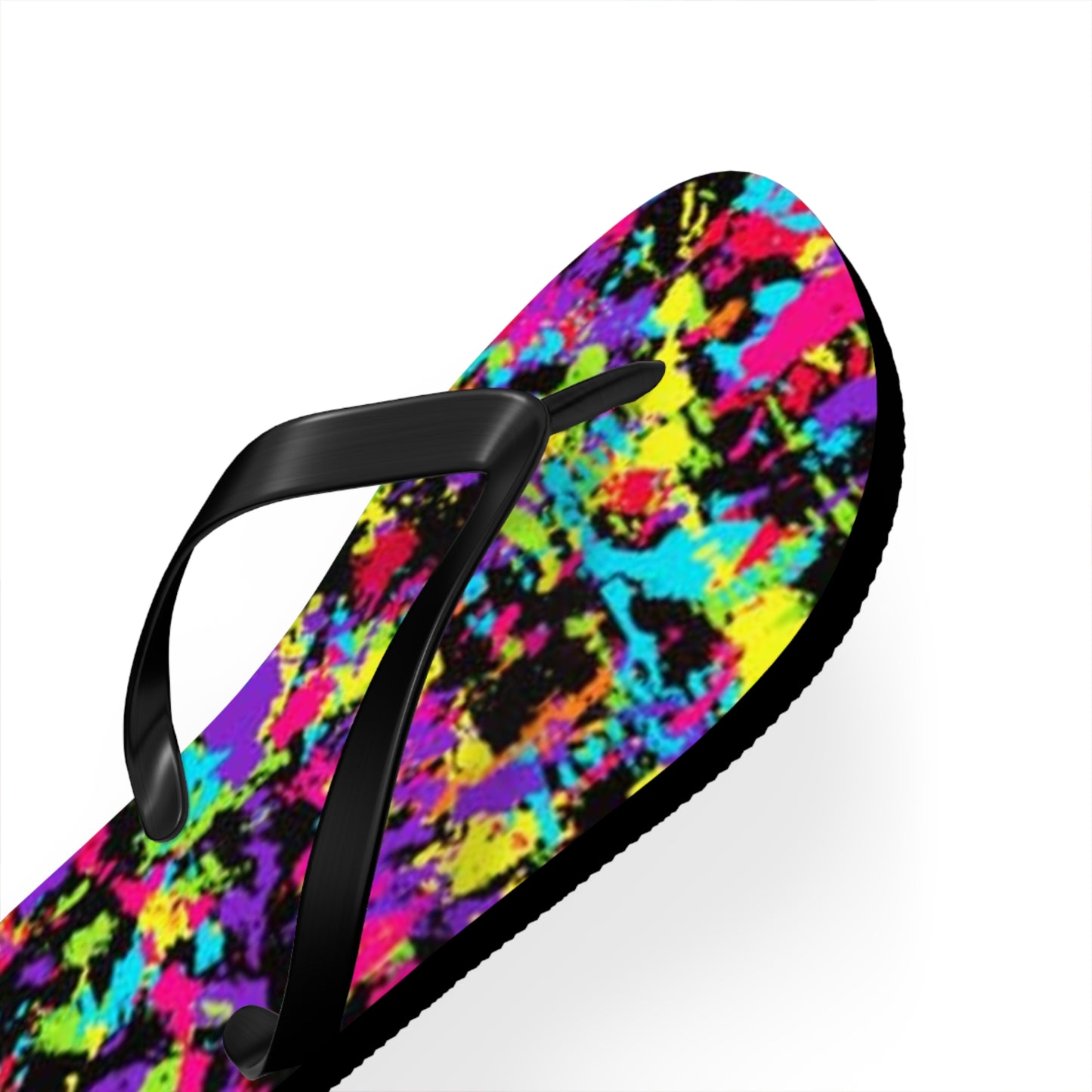 90s Retro Paint Flip Flops, Sandals Slides, Summer Footwear, Brand New