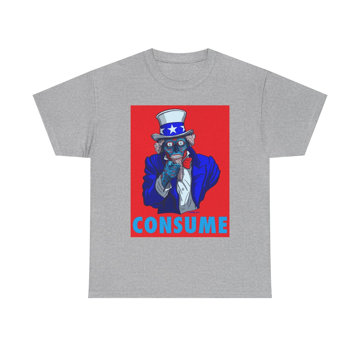 Obey And Consume Graphic T Shirt Vintage Art Unisex Heavy Cotton Tee