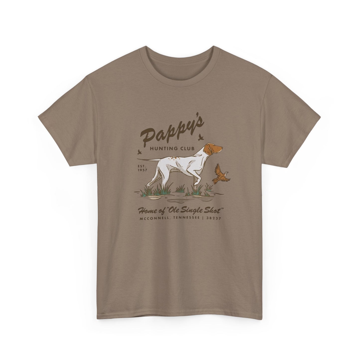 Pappy's Hunting Club Graphic T Shirt Unisex Heavy Cotton Tee
