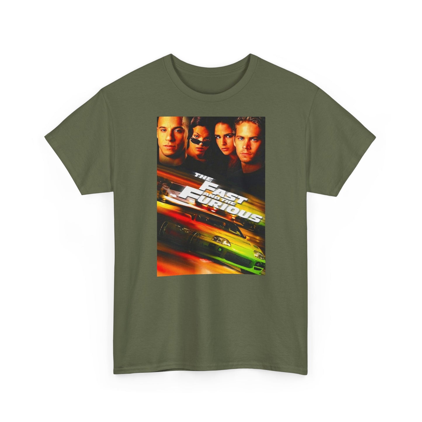Fast and the furious T-shirt Retro Movie car club Cali Unisex Heavy Cotton Tee