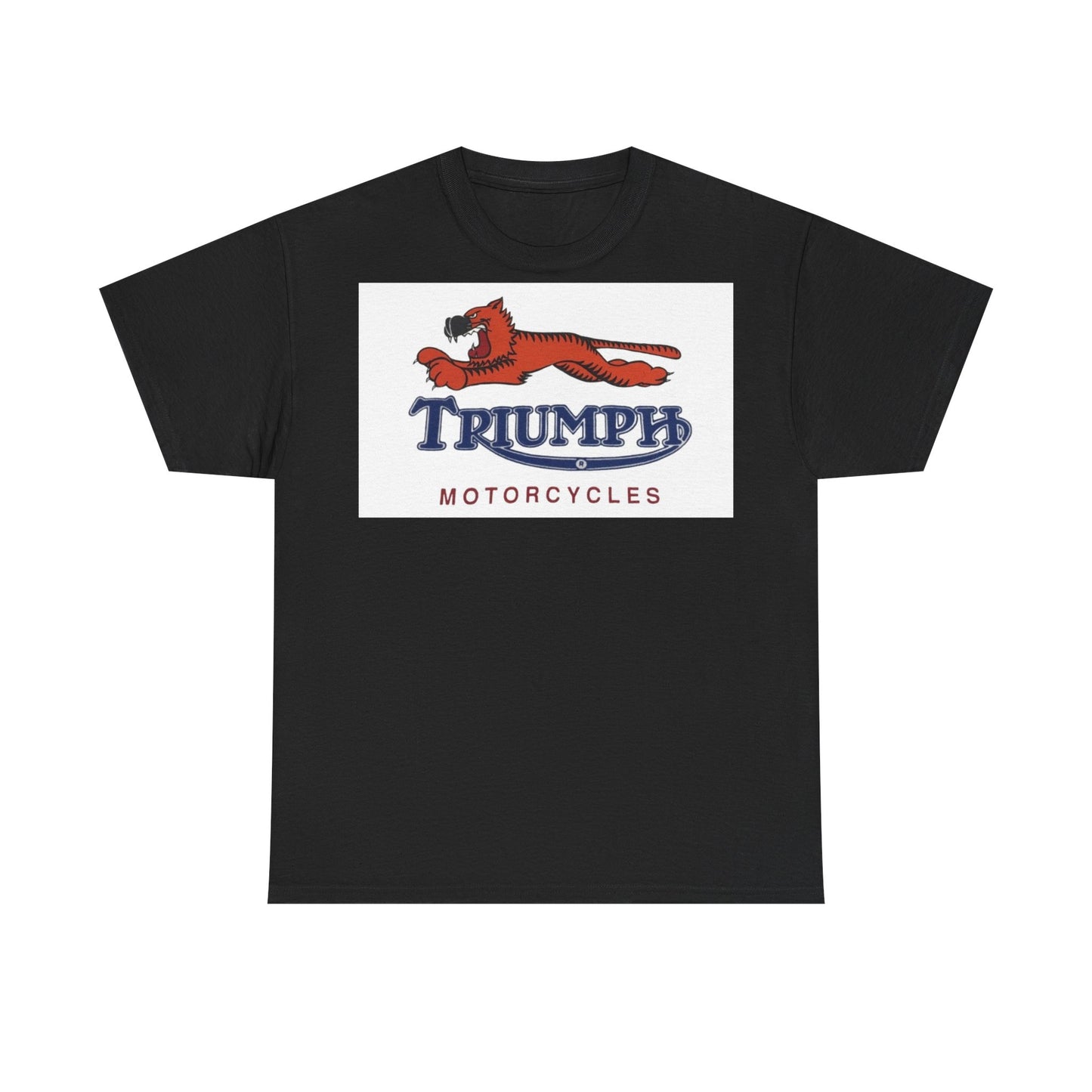 Triumph T-shirt vintage motorcycles nostalgia Tiger Unisex Heavy Cotton Tee