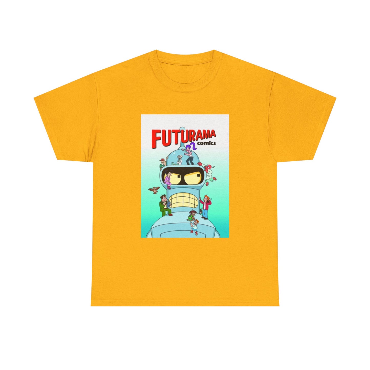 Futurama Shirt Bender Tv Series Graphic Funny Cartoon Unisex Heavy Cotton Tee