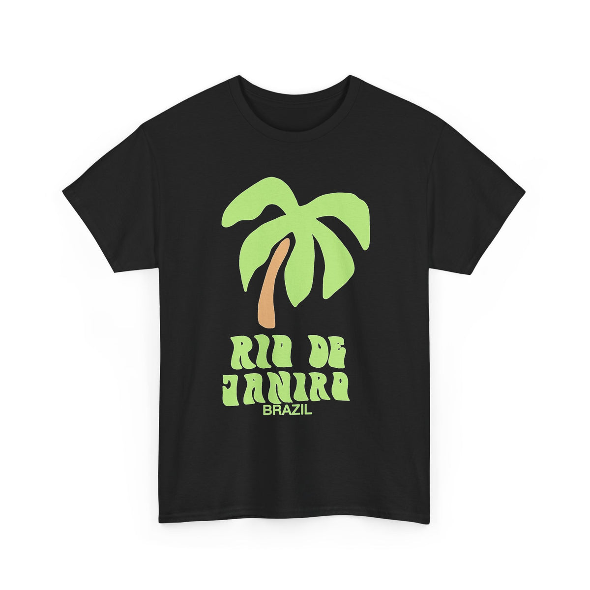 Rio De Janeiro Graphic T Shirt Men's Brazil Retro Heavy Cotton Tee
