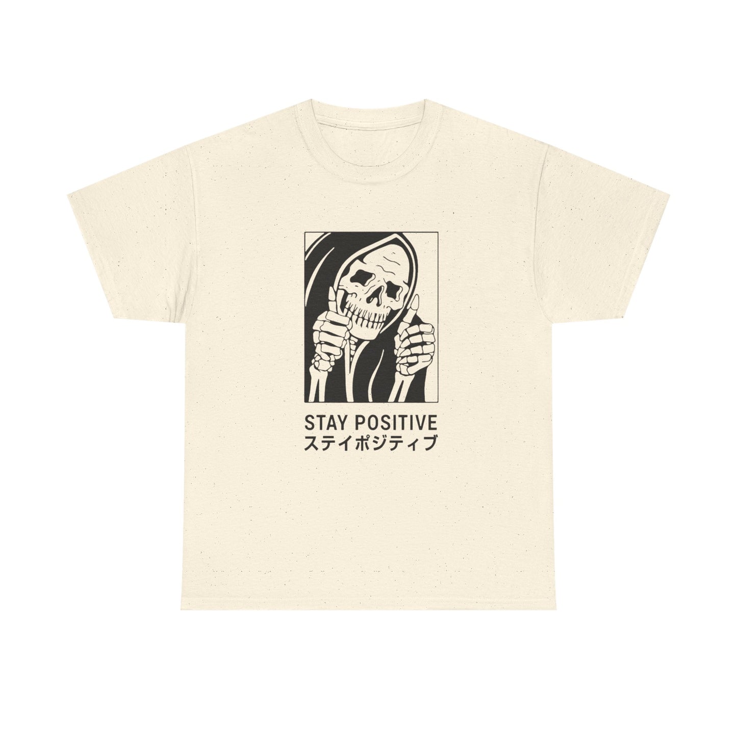 Stay Positive Graphic T-Shirt Comfy Cotton Tee Brand NEW