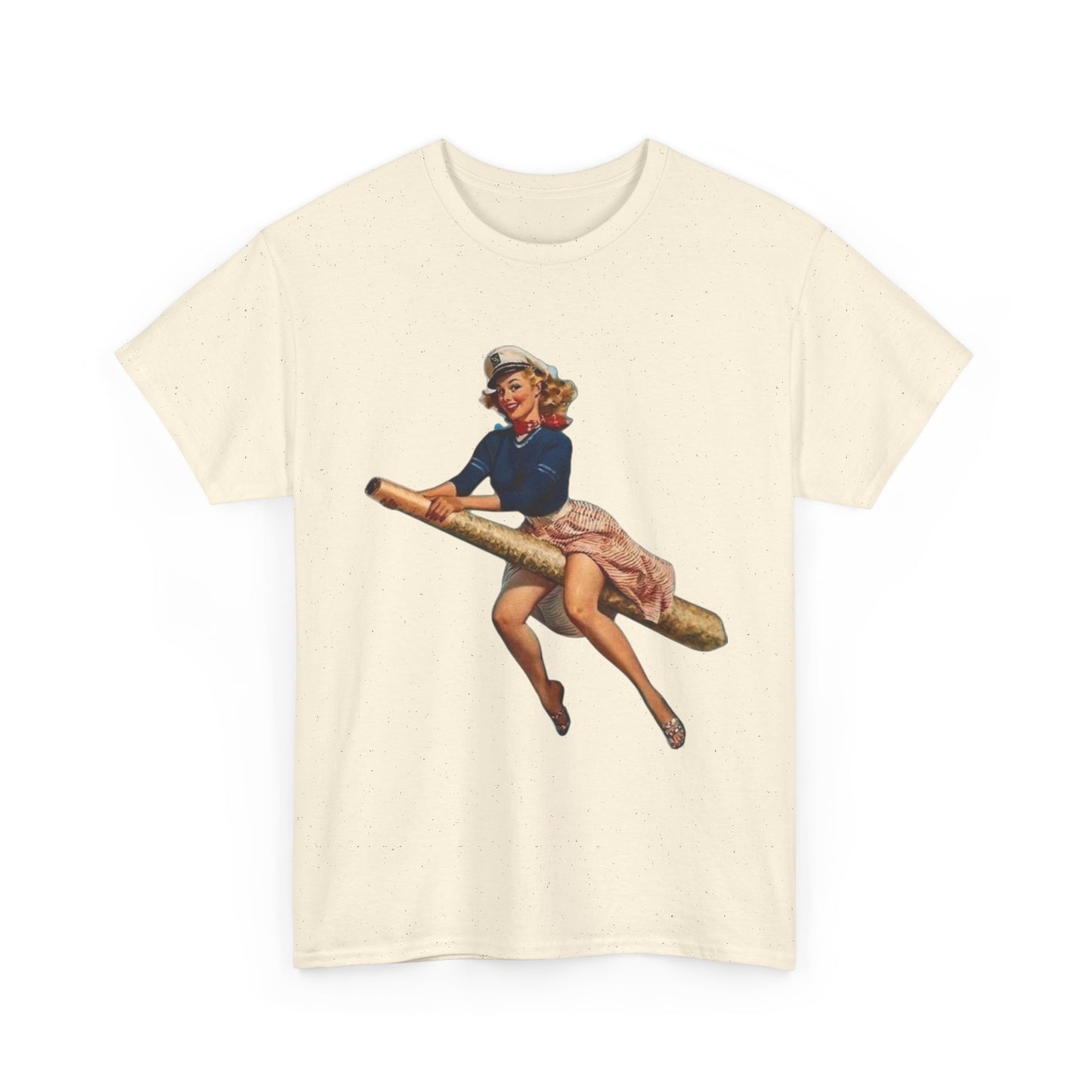 Weed Witch Flying A Joint Funny Graphic T-Shirt Womens Comfy Cotton Tee NEW