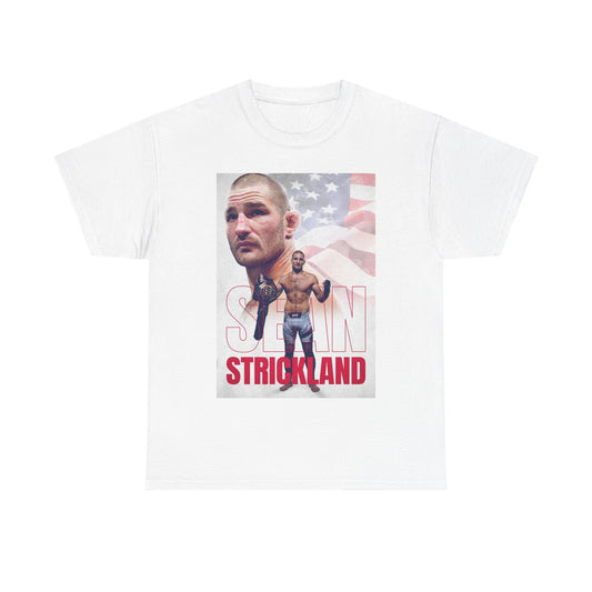 Sean Strickland UFC boxing mma vintage flag Unisex Heavy Cotton Tee